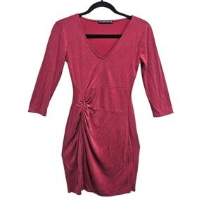 Abercrombie Womens Knot Front T-Shirt‎ Tee Dress Size XS